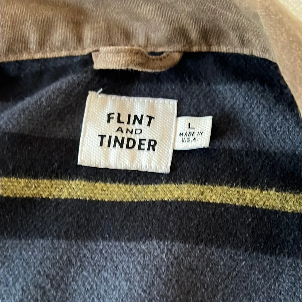 Flint & Tinder Waxed Trucker Jacket Soze Large - Picture 4 of 5